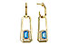 E301-90608: EARRING .66 TW BLUE TOPAZ .80 TGW (5x3MM BT)