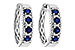 E301-90617: EARRINGS .56 TW SAPP .68 TGW