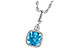 F213-70590: NECK 1.03 BLUE TOPAZ 1.05 TGW