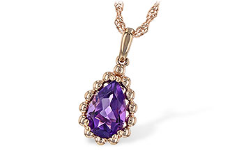 F216-40617: NECKLACE 1.06 CT AMETHYST
