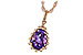 F216-40617: NECKLACE 1.06 CT AMETHYST
