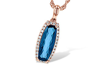 F217-35099: NECK 1.58 LONDON BLUE TOPAZ 1.70 TGW