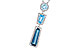 F300-93299: NECK 3.26 TW BLUE TOPAZ 3.50 TGW