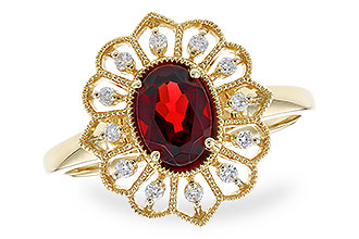F300-94272: LDS RG .80 GARNET .92 TGW (7x5MM GAR)
