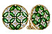 F301-85108: EARRINGS 1.66 TW EMERALD 1.96 TGW