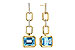 F301-86926: EARRINGS 3.20 BLUE TOPAZ 3.32 TGW (8x6MM BT)