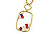 F301-87863: NECKLACE .33 TW RUBY .44 TGW