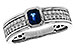 F301-88808: LDS RG .55 SAPPHIRE .88 TGW (5x4MM SA)