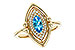 F301-90572: LDS RG .54 BLUE TOPAZ .70 TGW (8x4MM BT)