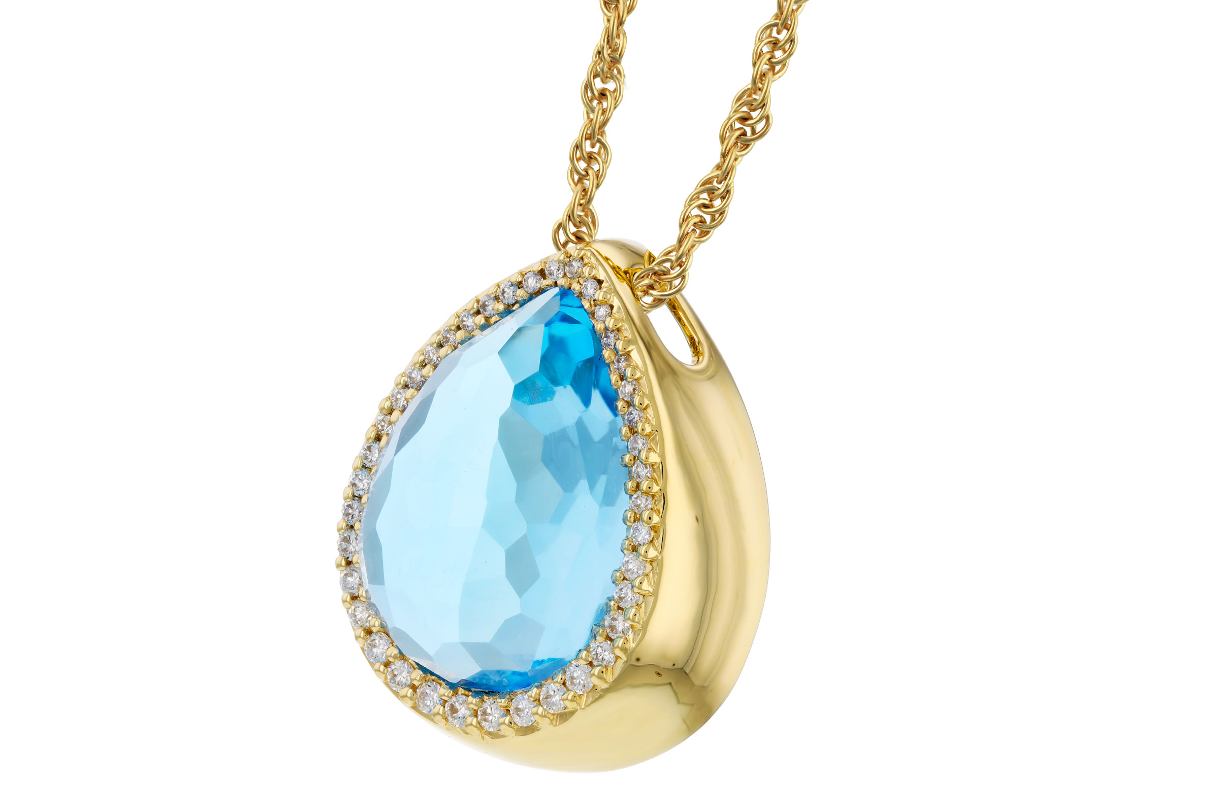 F302-74263: NECK 5.78 LONDON BLUE TOPAZ 5.92 TGW (14x10MM)