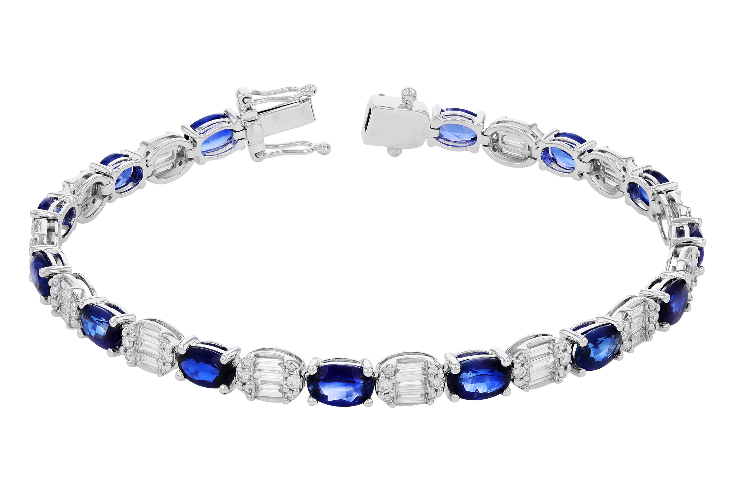 F302-74272: BRACELET 7.28 TW SAPPHIRE 8.98 TGW (7")