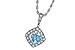 G033-64217: NECKLACE .80 AQUA .93 TGW