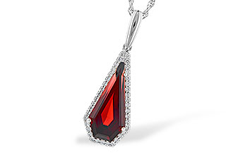 G300-02372: NECK 4.00 GARNET 4.17 TGW