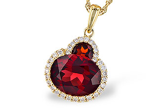 G300-07899: NECK 3.02 TW GARNET 3.16 TGW