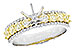 G300-08735: LDS SEMI DIA RG .72 TW YELLOW DIAS .92 TW