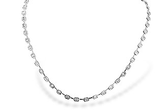 G300-96044: NECKLACE 2.05 TW BAGUETTES (17 INCHES)