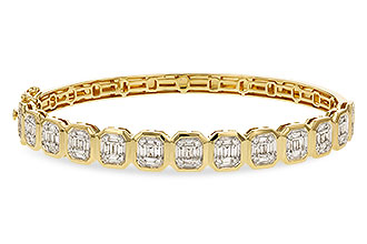 G301-82435: BANGLE .81 TW BAGUETTE 1.00 TW