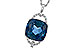 G301-83335: NECK 9.00 LONDON BLUE TOPAZ 9.20 TGW (12MM LBT)