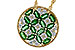 G301-84272: NECK 1.02 EMERALD TW 1.32 TGW