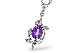 G301-85144: NECKLACE .88 AMETHYST .93 TGW (8x6MM AMY)