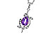 G301-85144: NECKLACE .88 AMETHYST .93 TGW (8x6MM AMY)