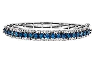 G301-86972: BANGLE 4.05 BLUE DIAS 5.50 TW