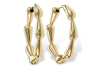 G301-87872: GOLD EARRINGS (21MM)