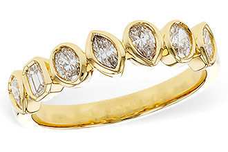 G301-88817: LDS DIA WED RG .62 TW FANCY CUT DIAS
