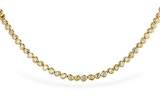 G301-89717: NECKLACE 2.25 TW FANCY CUT DIAS (17.25")