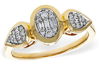 G301-90617: LDS DIA RG .07 TW BAGUETTE .17 TW