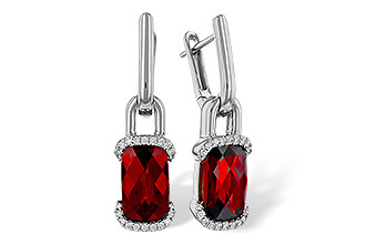 G302-73308: EARR 4.65 TW GARNET 4.80 TGW (10x6MM GAR)