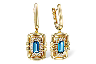 G302-73326: EARR .82 TW LONDON BLUE TOPAZ 1.00 TGW (6x3MM LBT)