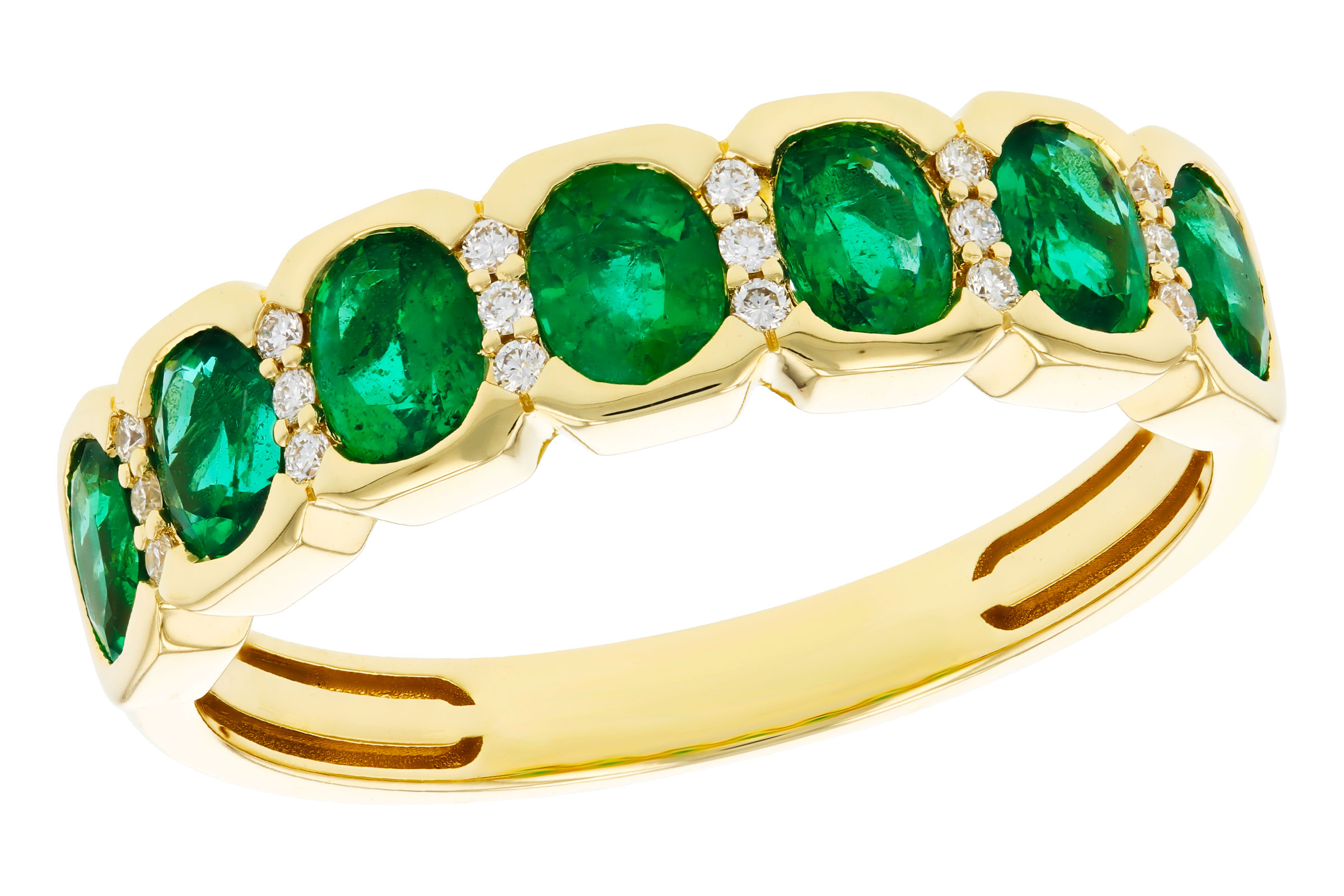 G302-75172: LDS WED RG 1.15 TW EMERALD 1.22 TGW