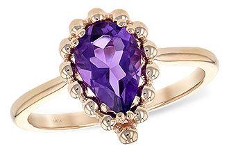 H216-40617: LDS RING 1.06 CT AMETHYST