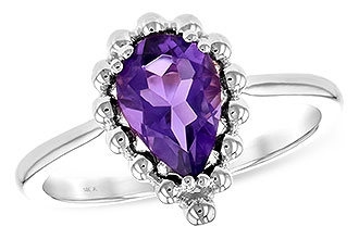 H216-40617: LDS RING 1.06 CT AMETHYST