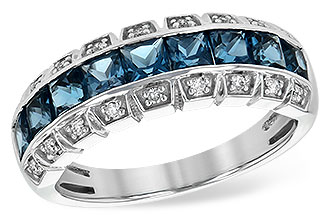 H217-27872: LDS WED RG 1.51 LONDON BLUE TOPAZ 1.60 TGW