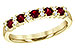 H217-28817: LDS WED RG .44 RUBY .58 TGW