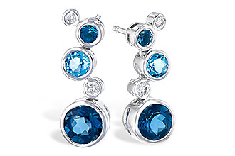 H300-06990: EARR 2.27 BLUE TOPAZ 2.40 TGW
