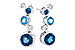 H300-06990: EARR 2.27 BLUE TOPAZ 2.40 TGW