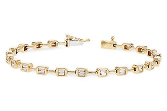 H300-96044: BRACELET .90 TW BAGUETTE