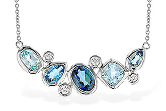 H300-96926: NECK 2.57 BLUE TOPAZ TW 2.72 TGW (18")