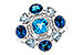 H301-85108: LDS RG 3.19 TW BLUE TOPAZ 3.25 TGW