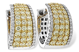 H301-86990: EARRINGS 1.52 YELLOW DIAS 1.96 TW