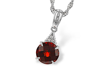 H301-88753: NECK 1.46 GARNET 1.47 TGW (7MM RD)