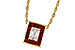 H301-89690: NECKLACE .82 RUBY TW 1.00 TGW
