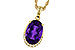 H301-90553: NECKLACE 2.70 AMETHYST 2.76 TGW (12x8MM OV)