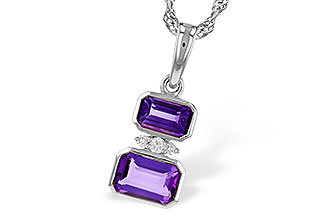 H301-90581: NECK .72 TW AMETHYST .75 TGW