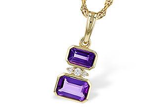 H301-90581: NECK .72 TW AMETHYST .75 TGW