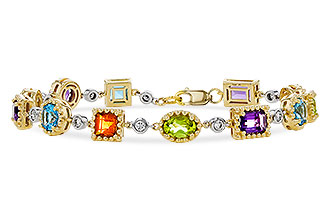 H301-90590: BRACELET 4.63 SEMI-PREC (AMY,BT,CIT,PER) 5.05 TGW