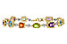 H301-90590: BRACELET 4.63 SEMI-PREC (AMY,BT,CIT,PER) 5.05 TGW
